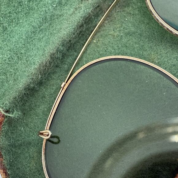 Vintage Ray Ban Bausch & Lomb 1/10 12K GF B&L Clip-on Sunglasses w/ Case - Picture 9 of 14